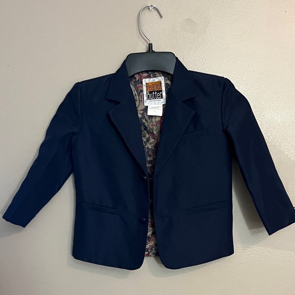 Peanuts butter Classic Navy Kids 3 piece classic suit.